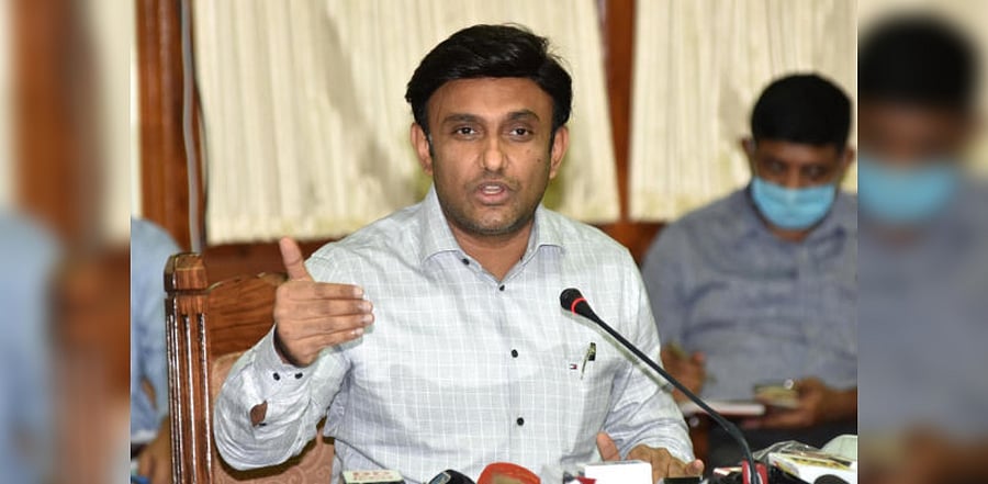 Dr K Sudhakar, Karnataka Medical Education Minister. Credit: DH File Photo