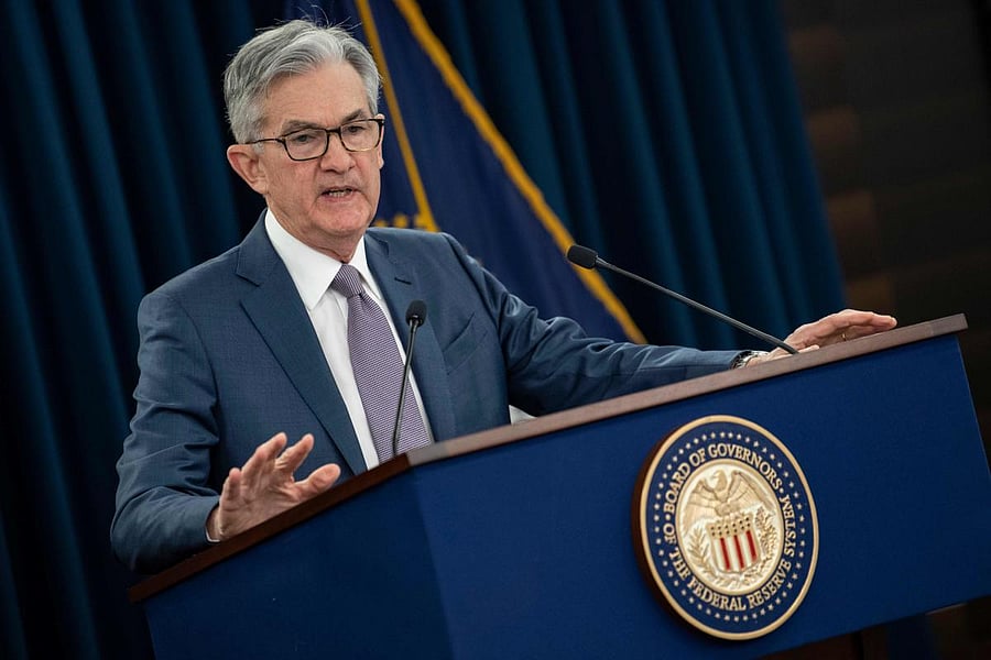 US Federal Reserve Chairman Jerome Powell. Credit: AFP File Photo
