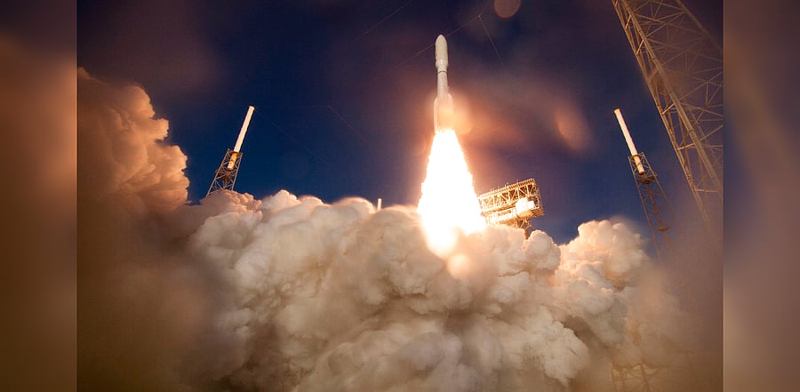 This NASA photo shows a United Launch Alliance Atlas V rocket with NASA’s Mars 2020 Perseverance rover onboard as it launches from Space Launch Complex 41 at Cape Canaveral Air Force Station. Credit: AFP Photo