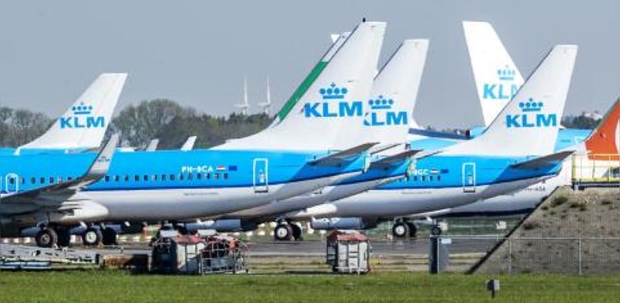 KLM aircrafts. Credit: AFP Photo