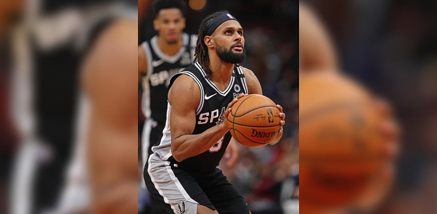Patty Mills of the San Antonio Spurs shoots a free throw. Credit: AFP Photo