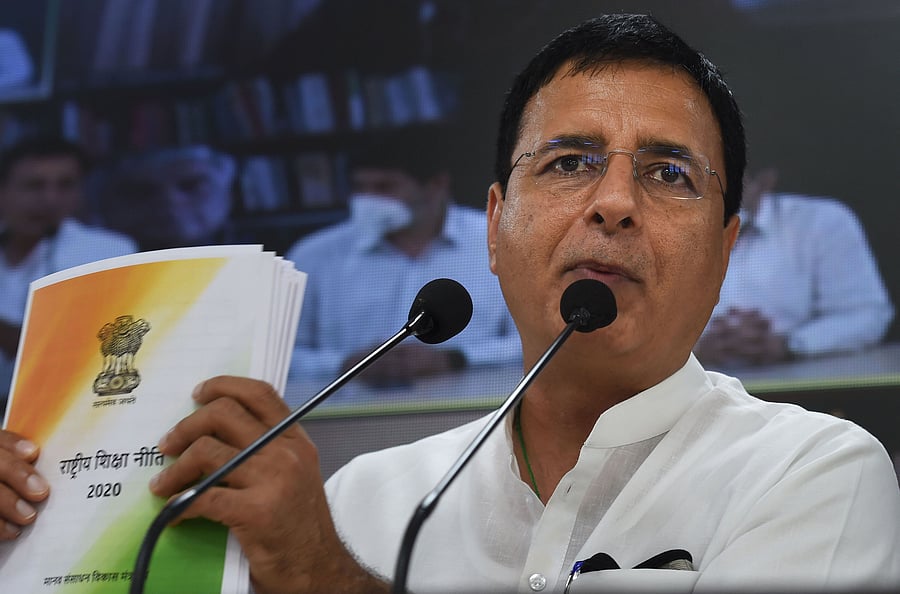 AICC spokesperson Randeep Surjewala. Credit: PTI Photo