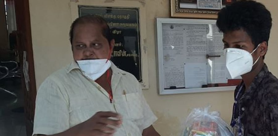 DMK Thousand Lights MLA Ku Ka Selvam (Left). Credit: Facebook Photo