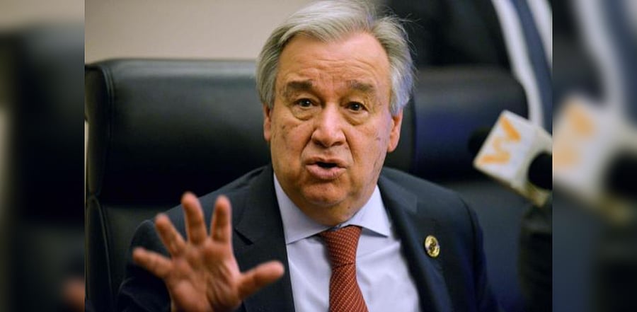 United Nations Secretary-General Antonio Guterres. Credit: AFP Photo