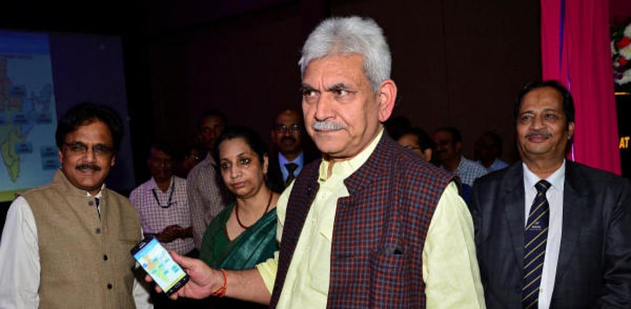 LG Manoj Sinha. Credit: DH File Photo