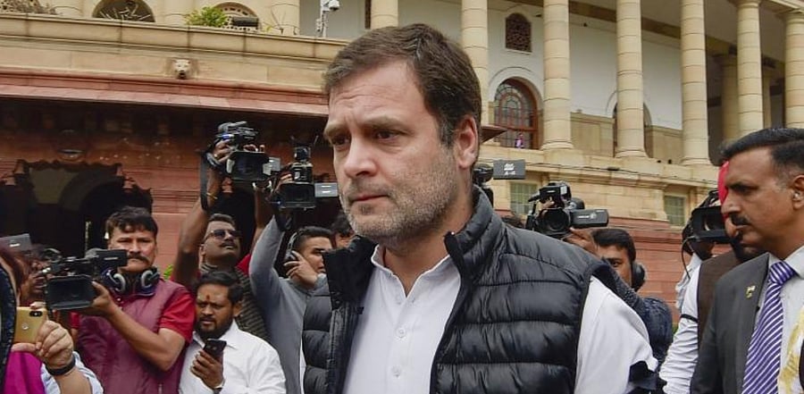 Congress leader Rahul Gandhi said one can expect more bad news on jobs and the country's economy. Credit: PTI Photo