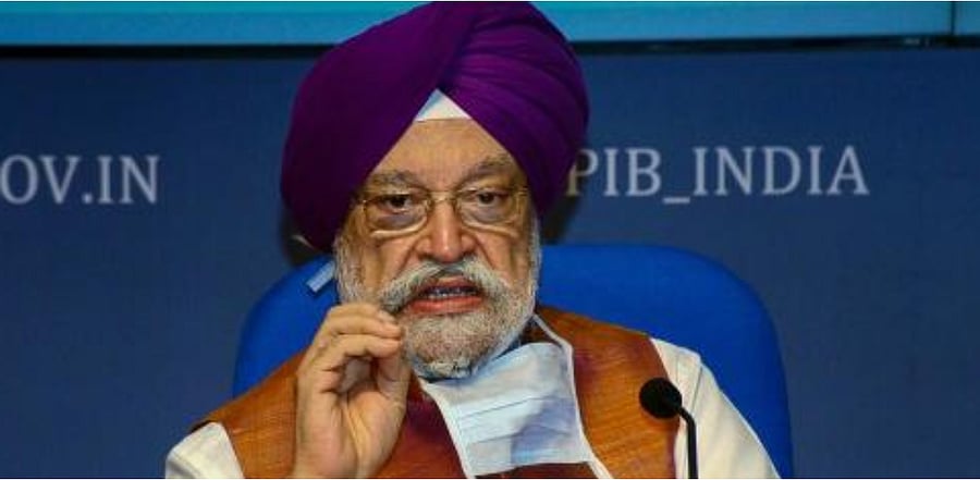 Civil Aviation Minister and Union Minister of State for Housing & Urban Affairs, Hardeep Singh Puri. Credit: PTI Photo
