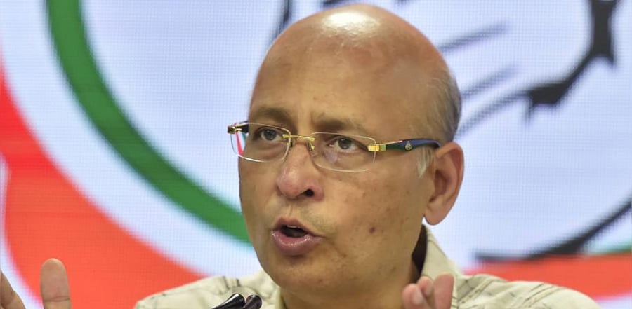 : Congress senior leader Abhishek Manu Singhvi. Credit:PTI