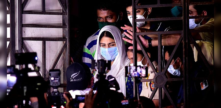 Bollywood actress Rhea Chakraborty. Credit: AFP Photo