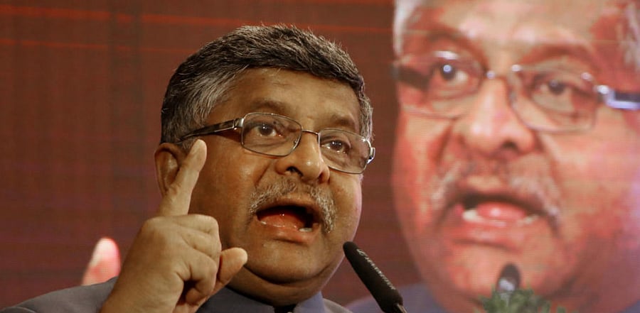 Union Minister Ravi Shankar Prasad. Credit: PTI Photo
