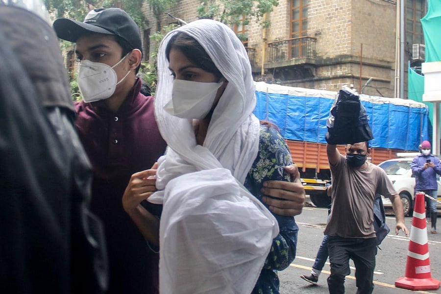 Bollywood actress Rhea Chakraborty. Credit: AFP Photo