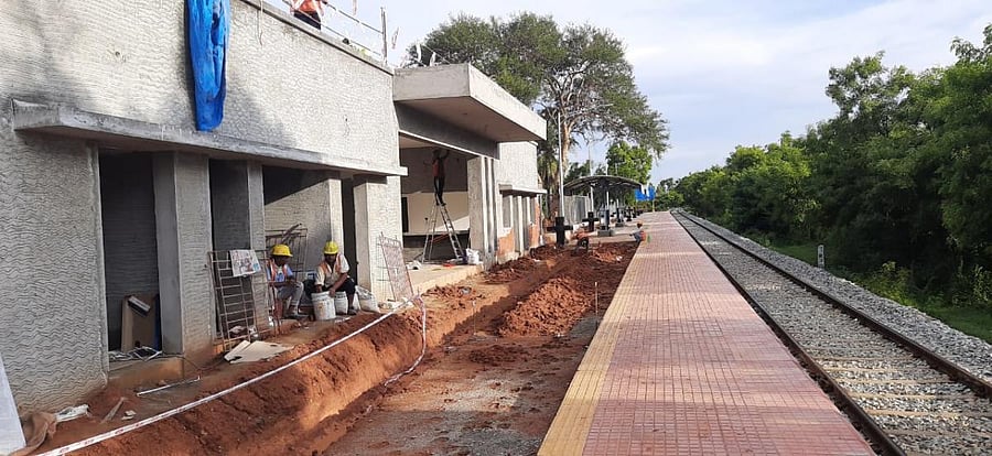 The halt railway station is located on the periphery of the Kempegowda International Airport. SPECIAL ARRANGEMENT