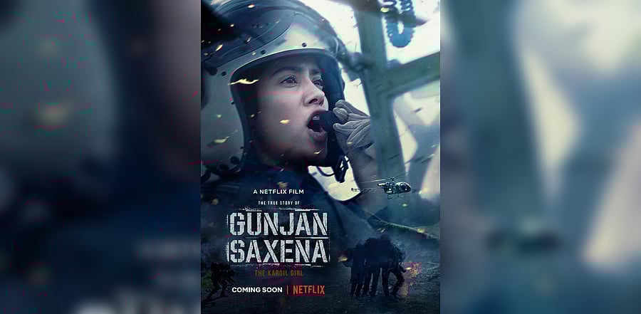 Janhvi Kapoor in and as Gunjan Saxena. Credit: IMDb