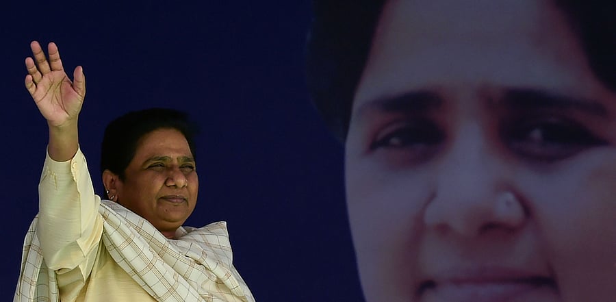 At least three statues of BSP supremo Mayawati have been constructed and were being given final touches before being installed at Lal Bahadur Shastri Marg in the state capital. Credit: AFP File Photo