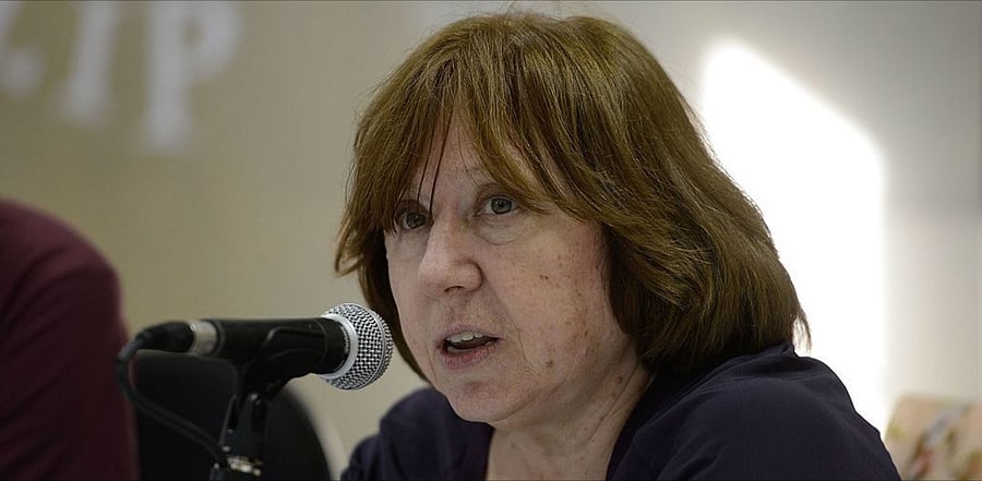 Belarusian Nobel Prize-winning writer Svetlana Alexievich. Credit: Wikimedia Commons Photo
