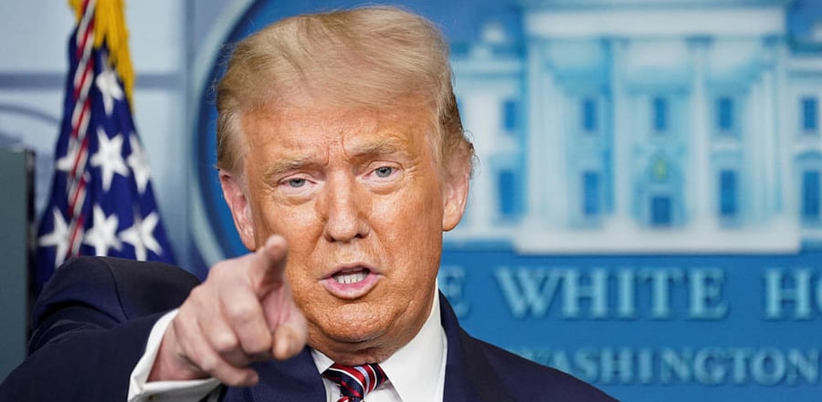 US President Donald Trump. Credit: Reuters Photo