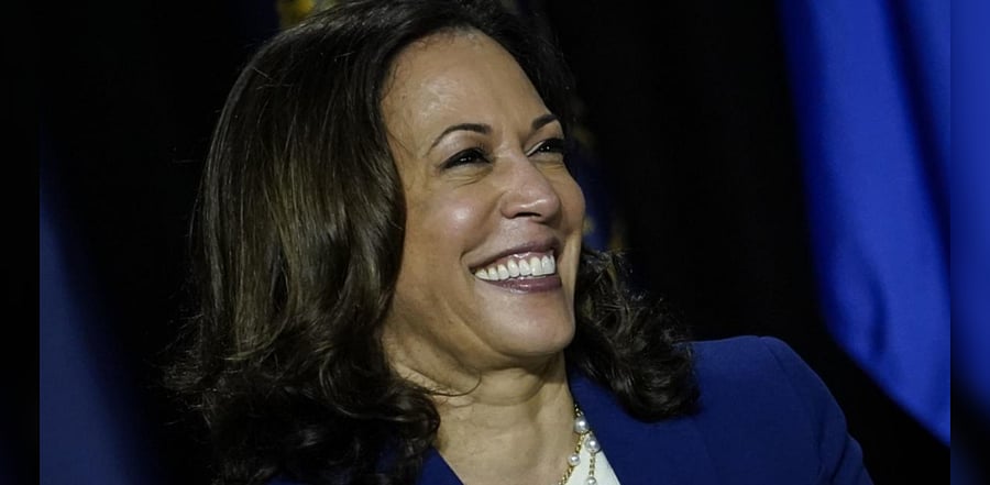 Democratic presidential candidate former Vice President Joe Biden's running mate Sen. Kamala Harris. Credit: AFP Photo