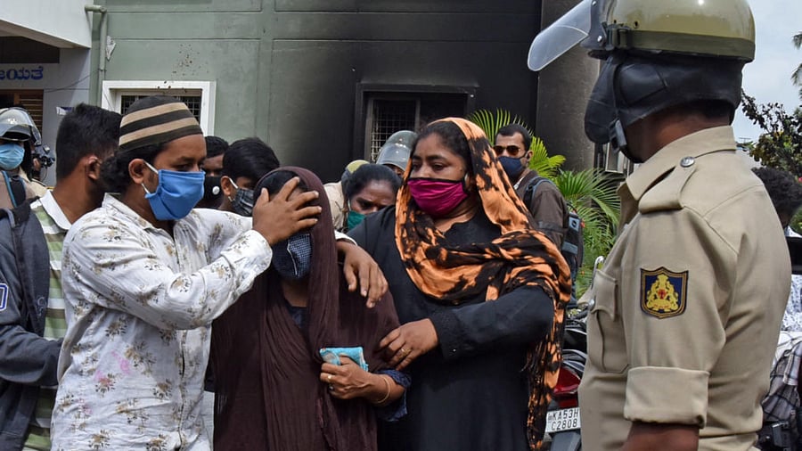 A relative said Khan was shot at shortly after he stepped out to store the leftover meat in a freezer. Credits: DH Photo