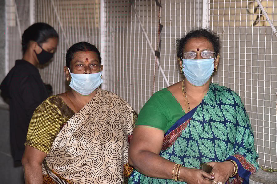 Congress MLA's sister Jayanthi. Credits: DH Photo