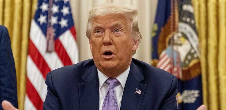 US President Donald Trump. Credit: AP Photo