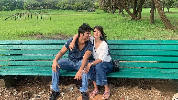 An earlier photo of Sushant Singh Rajput and Rhea Chakraborty.