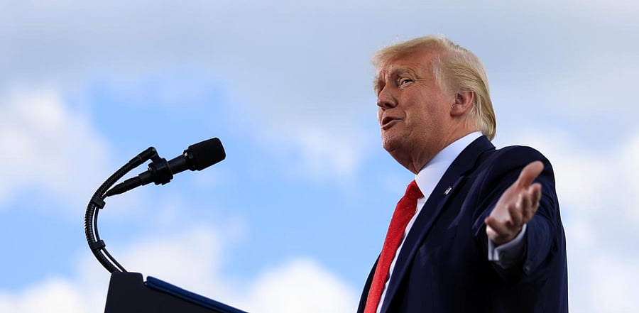 "Doing a pardon tomorrow on someone who is very, very important," Trump told reporters on Air Force One. Credit: Reuters Photo