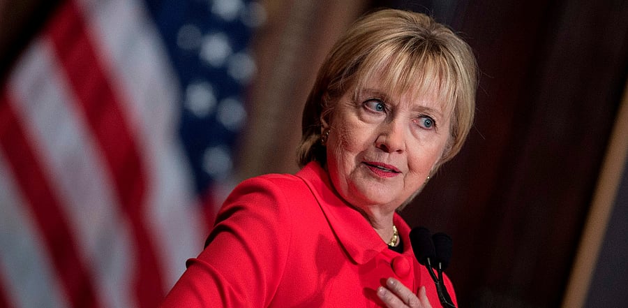 Hillary Clinton also saw Kamala Harris as a possible successor of sorts, a next-generation leader with the toughness to build on Clinton’s legacy. Credit: AFP Photo