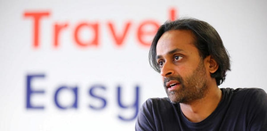 Naren Shaam, the founder-CEO mobility app Omio. Credit: Reuters