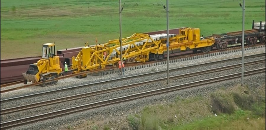 Track linking between New Durgawati-Karwandiya. Credit: dfccil.com