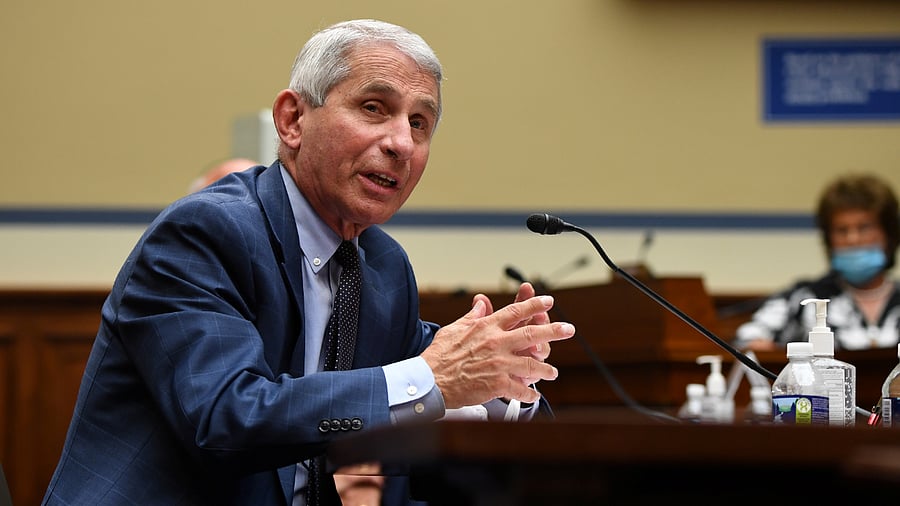 Dr. Anthony Fauci, director of the National Institute for Allergy and Infectious Diseases, testifies during the House Select Subcommittee on the Coronavirus Crisis hearing in Washington. Credits: Reuters Photo