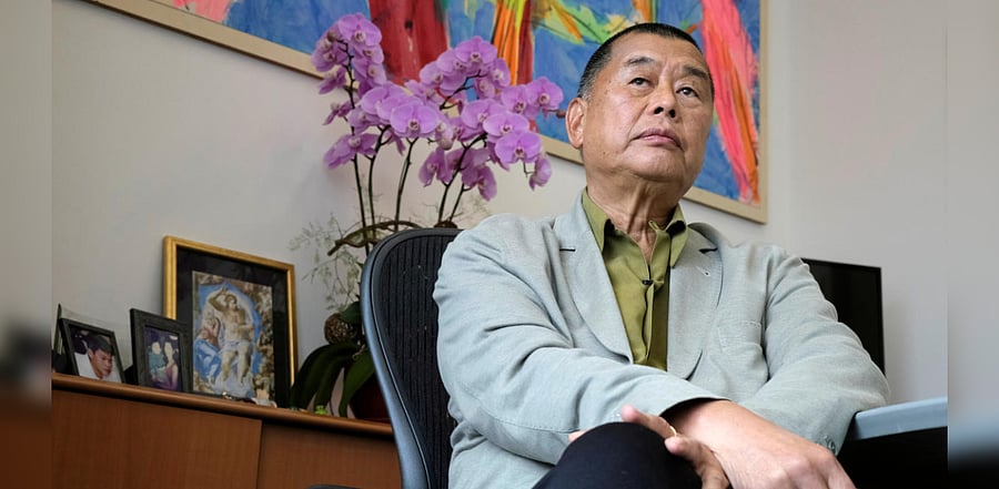 Lai was arrested last week and briefly detained under a new Chinese law clamping down on Hong Kong's previous freedoms. Credit: Reuters Photo