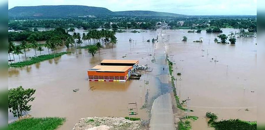 In recent years, extreme rainfall events leading to flooding are becoming common, particularly in the Western Ghats and northern districts of Karnataka. Credit: PTI Photo