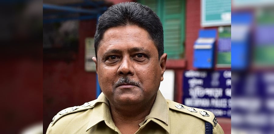Caption: Assistant Commissioner of Kolkata Police Shankar Banerjee died of Covid-19 on Friday. Credit: Official Twitter handle of Kolkata Police Commissioner Anuj Sharma.