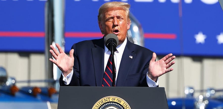"In 47 years, Joe did none of the things of which he now speaks. He will never change, just words!" Trump tweeted his first reaction to Biden's acceptance speech on Thursday. Credit: AFP Photo