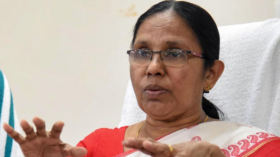 Kerala Health Minister K K Shailaja. Credit: PTI