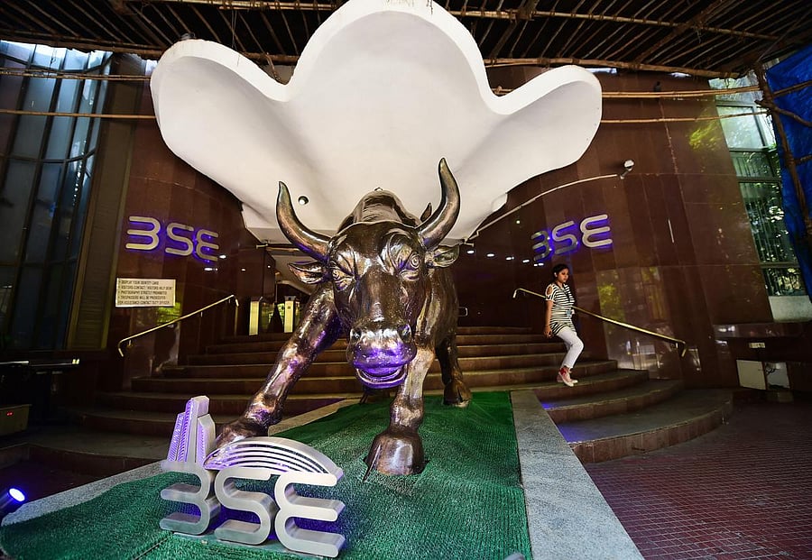 The BSE Sensex ended 364.36 points or 0.95 per cent higher at 38,799.08. The NSE Nifty jumped 94.85 points or 0.83 per cent to 11,466.45. Credit: PTI File Photo