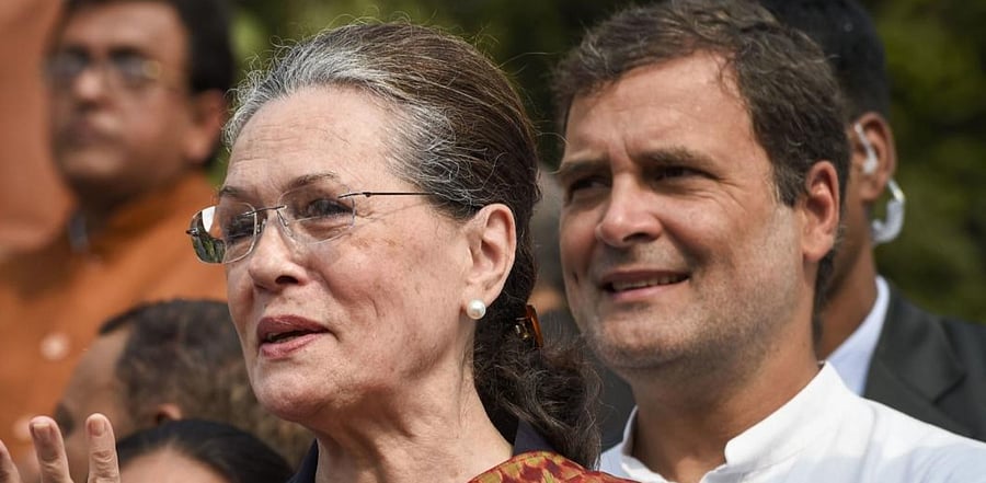 Congress president Sonia Gandhi and leader Rahul Gandhi. Credit: PTI Photo