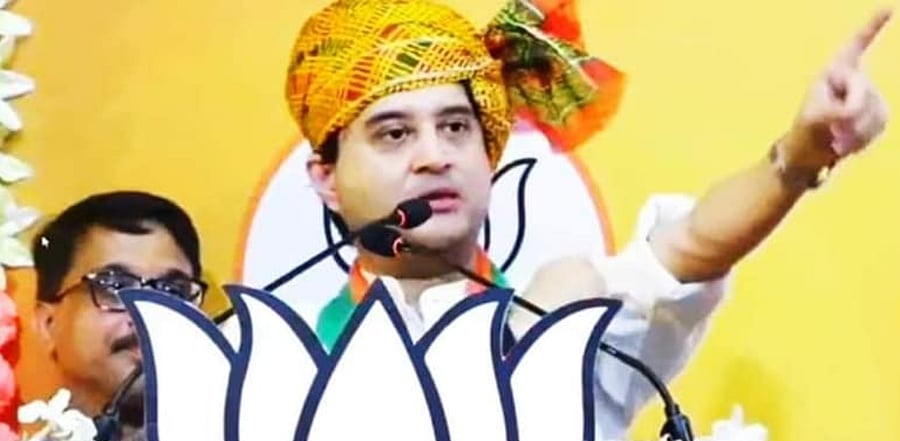 BJP Rajya Sabha MP Jyotiraditya Scindia. Credit: Facebook (JMScindia)