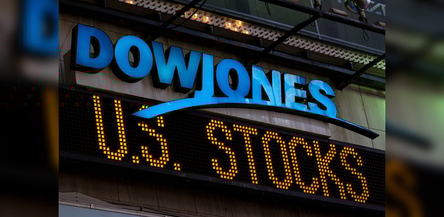 Dow Jones sign . Credit: iStock