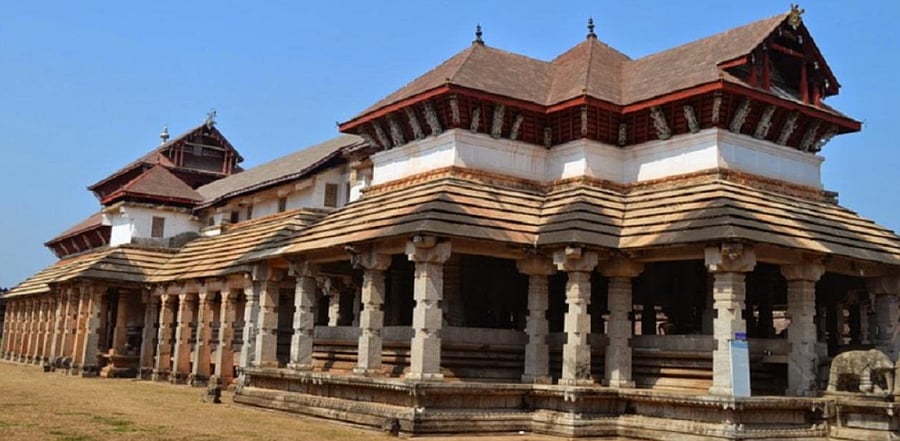 The Saavira Kambada Basadi in Moodbidri. Credit: DH Photo