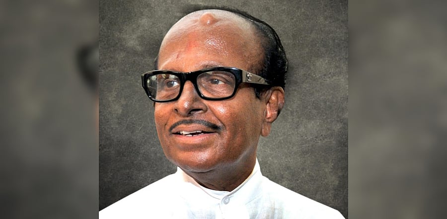 Veteran Congress leader B Janardhana Poojary. Credit: DH Photo