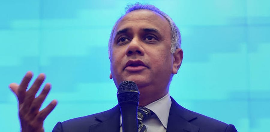  Infosys CEO Salil Parekh. Credit: PTI