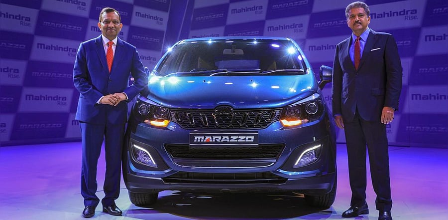 The Marazzo will now be available in three variants, namely M2, M4+ and M6+, priced at Rs 11.25 lakh, Rs 12.37 lakh and Rs 13.51 lakh. Credit: PTI Photo