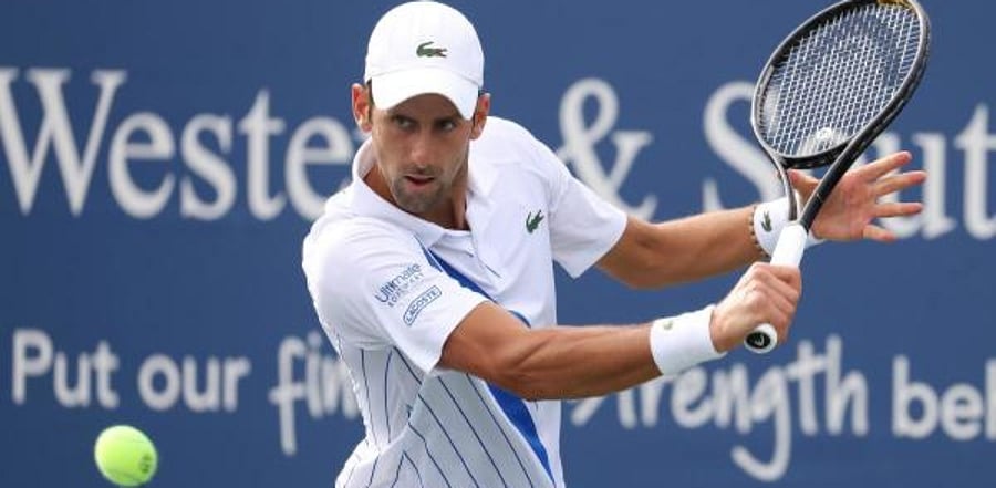 Novak Djokovic of Serbia. Credit: AFP