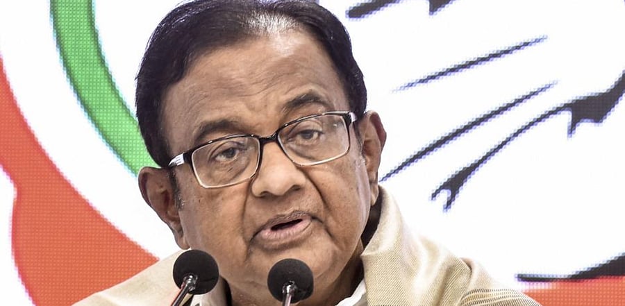 Former union finance minister P Chidambaram. Credit: PTI