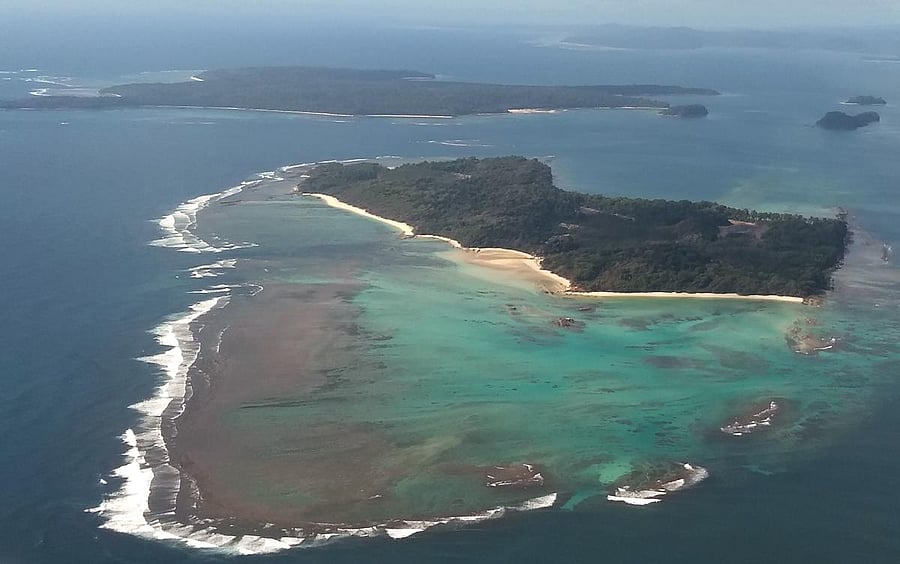 (FILES) This file photo taken on September 22, 2018 shows Boat Island in the Andaman Islands, a remote Indian archipelago in the Bay of Bengal. - Ten members of India's dwindling Great Andamanese tribe have tested positive for the coronavirus, officials s