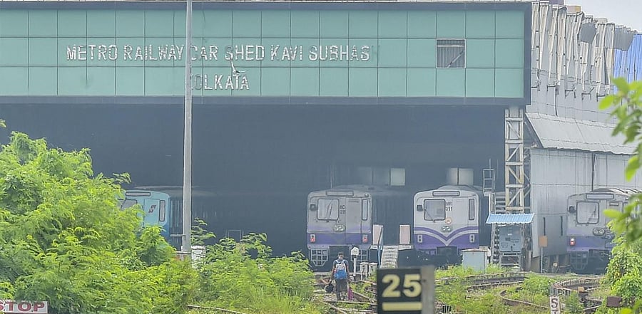 A view of Kolkata metro. Credit: DH