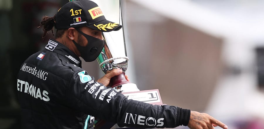 Hamilton's 89th career victory left the six-times world champion two wins short of former Ferrari great Michael Schumacher's all-time record 91. Credit: Reuters Photo