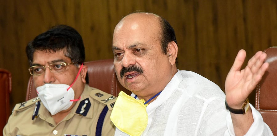 Karnataka Home Minister Basavaraj Bommai. Credit: DH File Photo