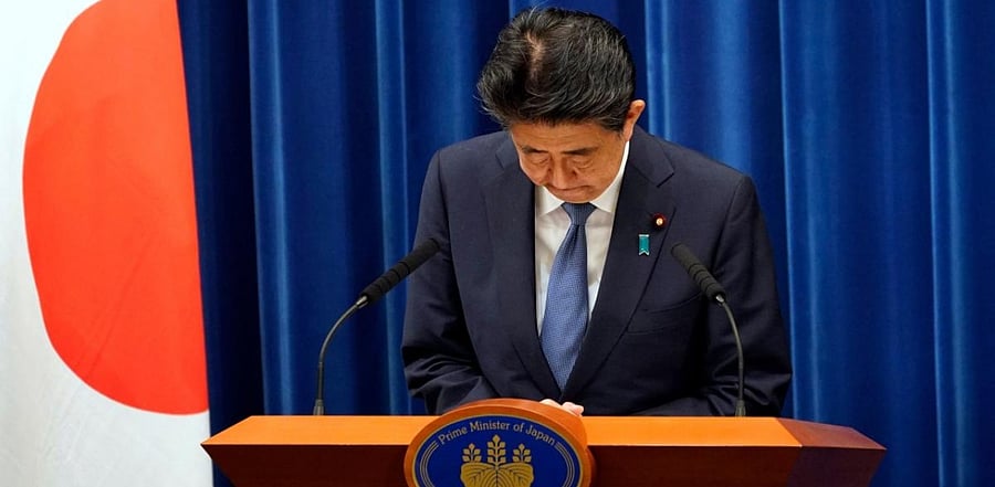 Japan's Prime Minister Shinzo Abe announced on August 28, 2020 he will resign over health problems, in a bombshell development that kicks off a leadership contest in the world's third-largest economy. Credits: AFP